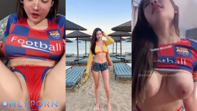 คลิปหลุดดีๆ Jeenzen น้องส้ม วันนี้นอนมาในชุดฟุตบอลสุดเซ็กกำลังนอนเล่นโทรศัทพ์ในห้อง เจอผัวย้องมาเย็ดอย่างเมามันส์